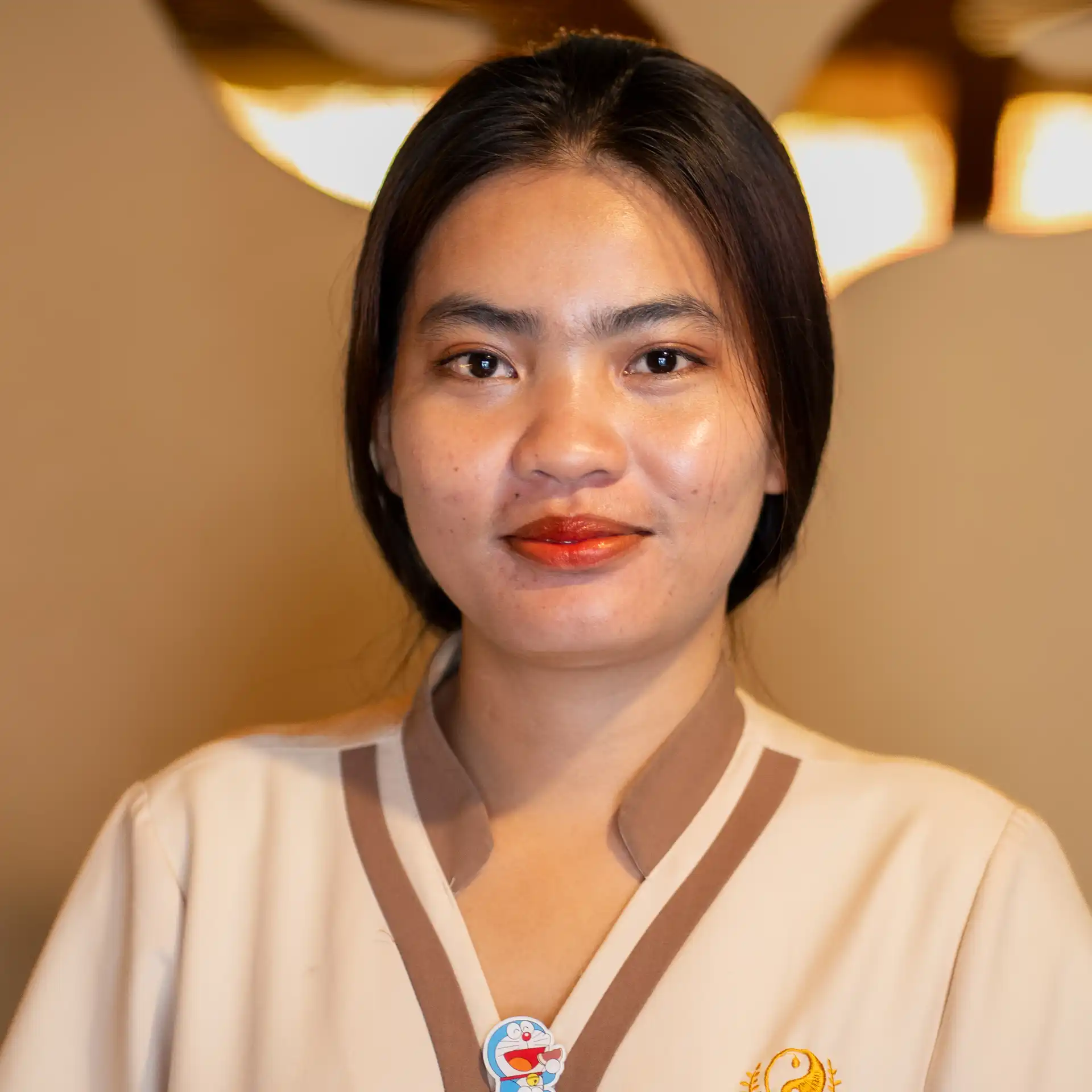 A Golden Hands therapist in uniform